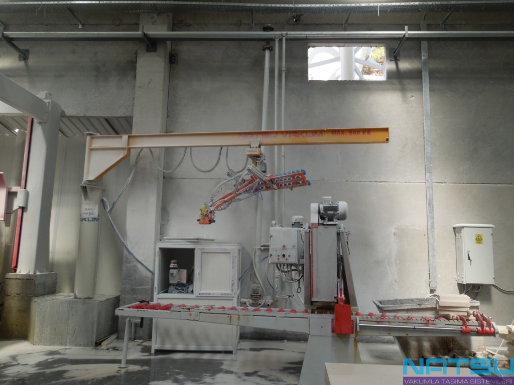 jib crane and vacuum lifter